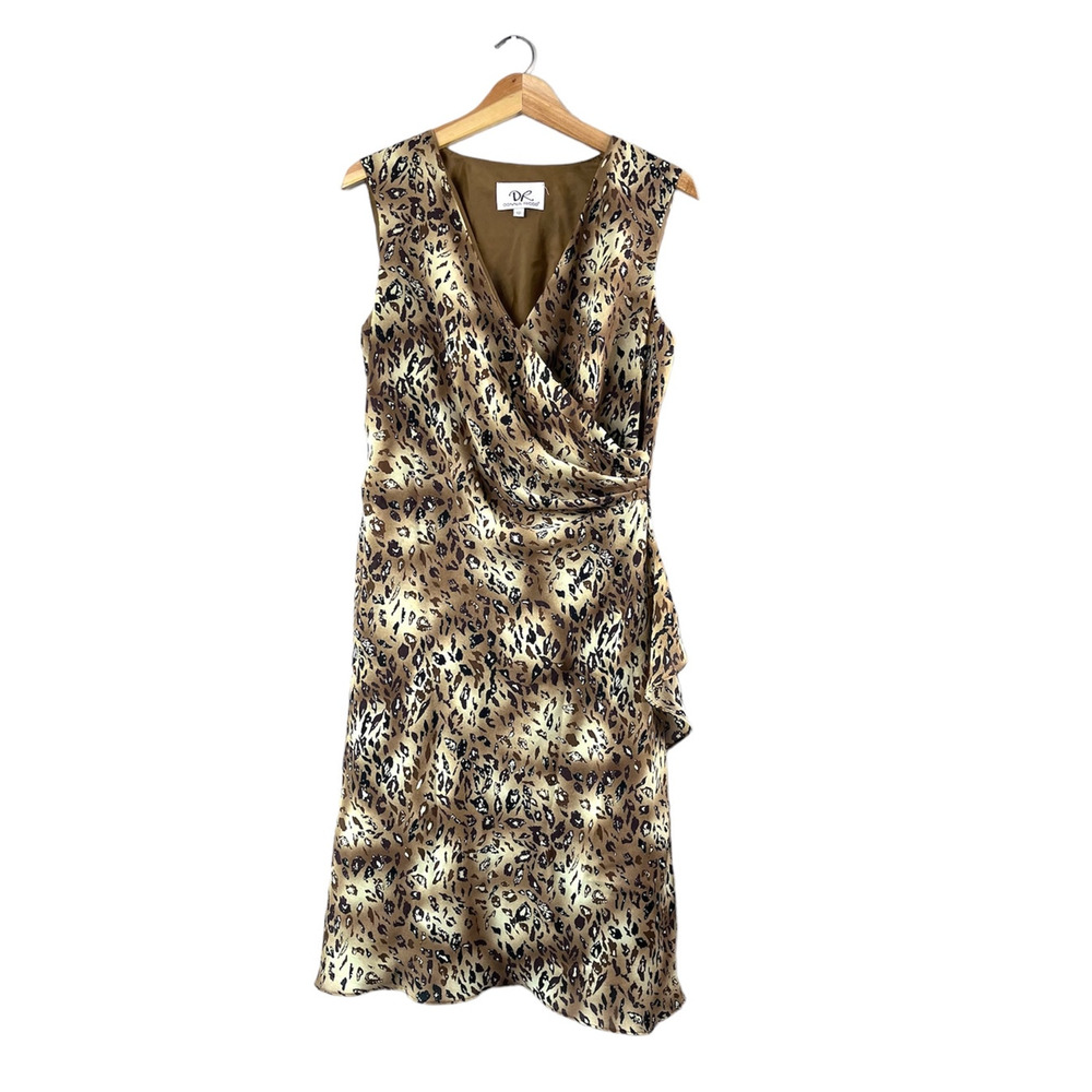 Women's Donna Rico Animal Print Wrap Dress 12